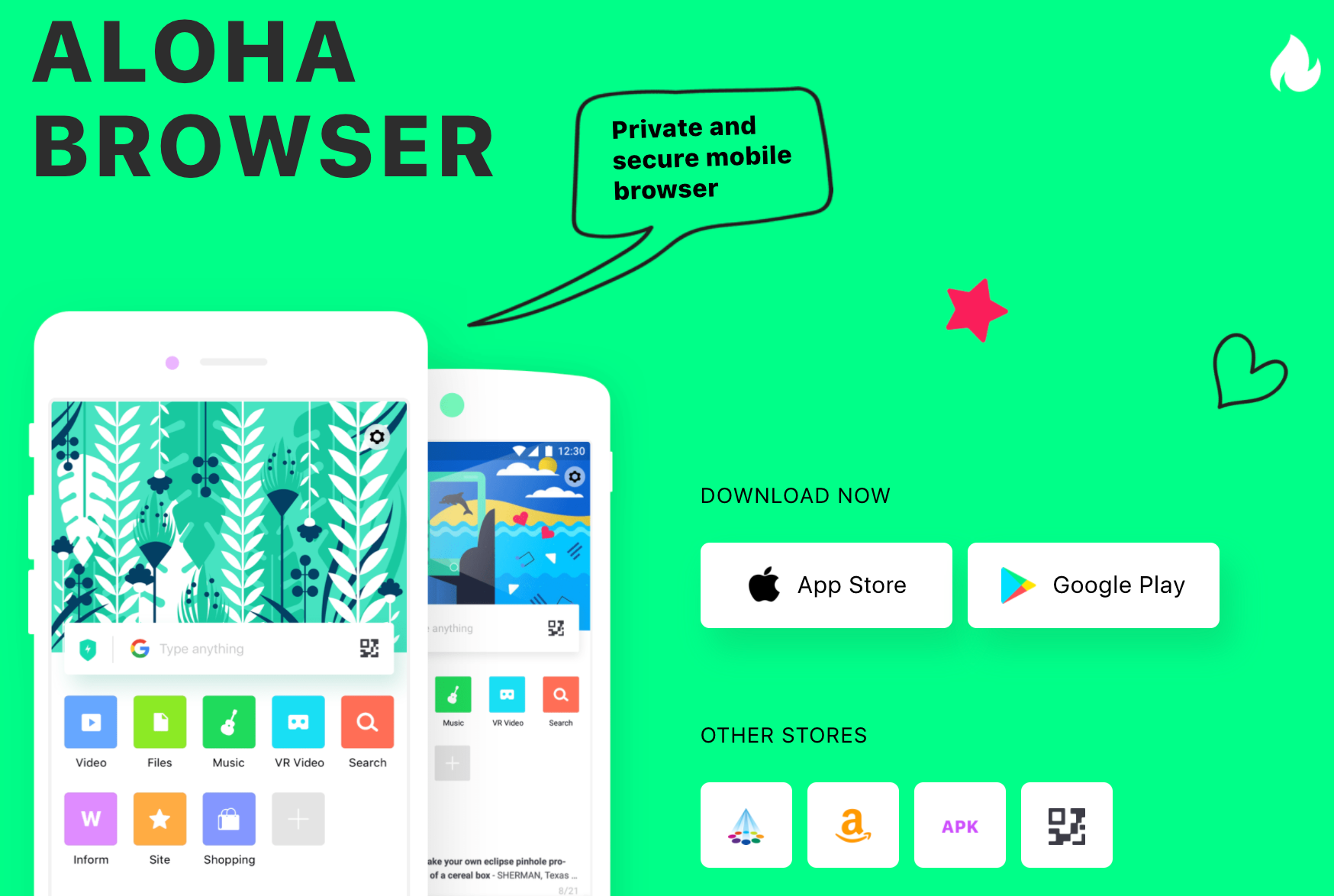 Case Study: Aloha Mobile Ltd. used Mongoose Web Server Library
 to implement private and secure way to share files across devices for “Aloha Browser".